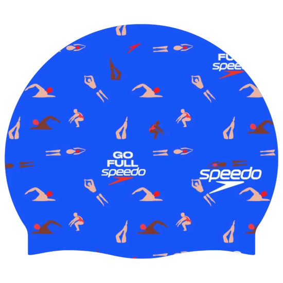 Speedo Σκουφάκι κολύμβησης Printed Silicone Cap